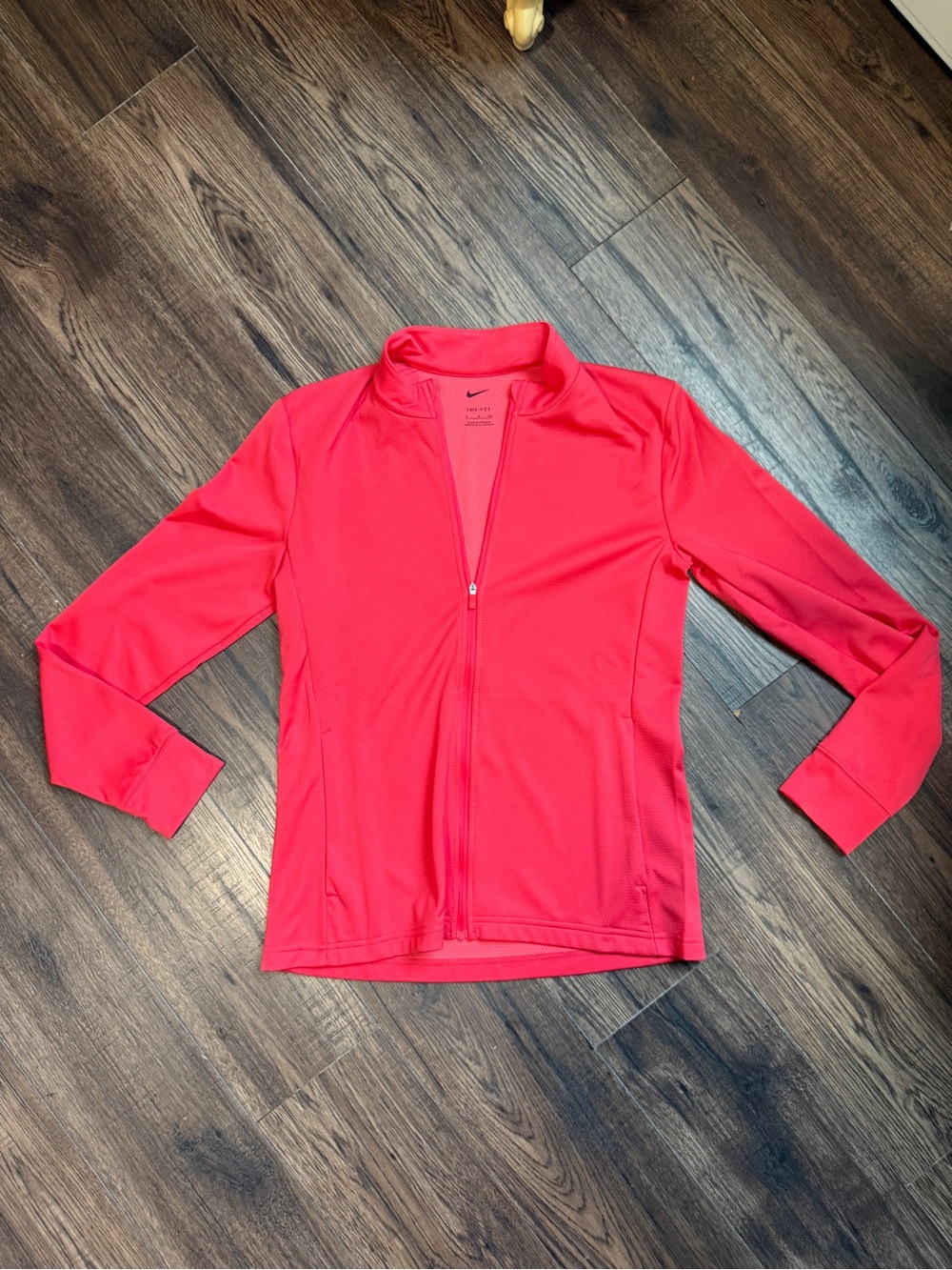 Nike Dri-FIT Pink Coral Athletic Jacket Size Small